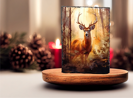 Autumn Deer Slate Art