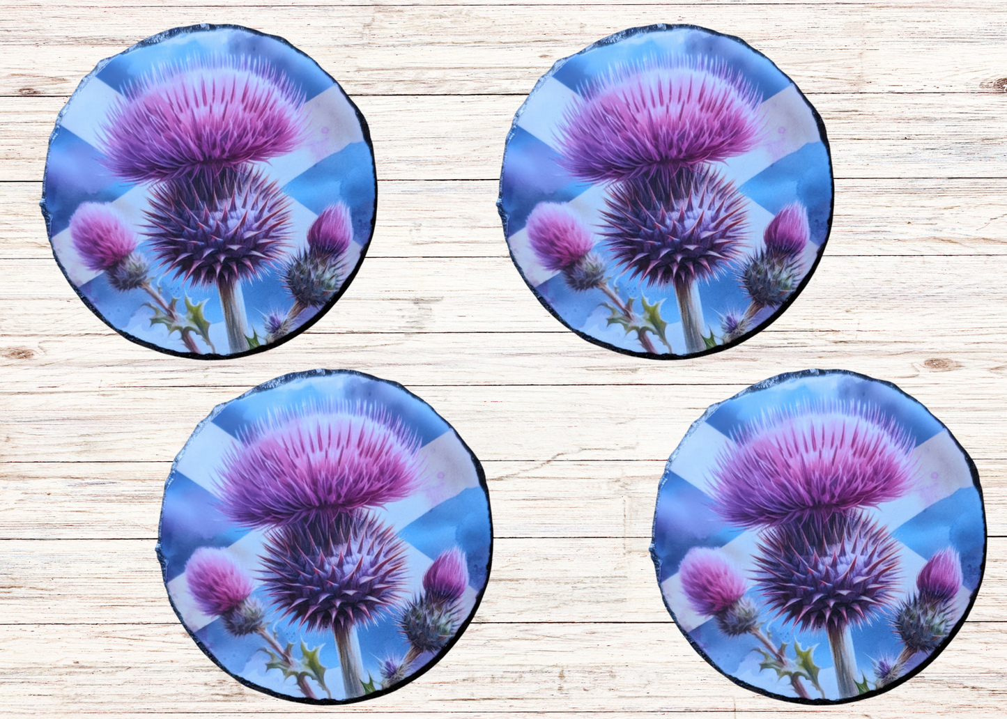 Thistle Slate Coaster