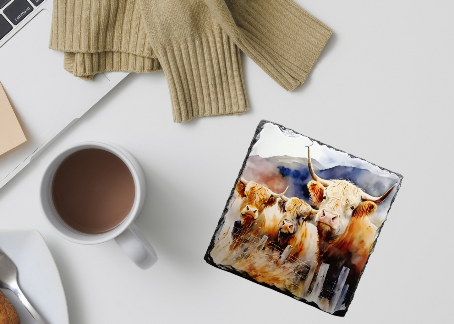 Cows Slate Coaster